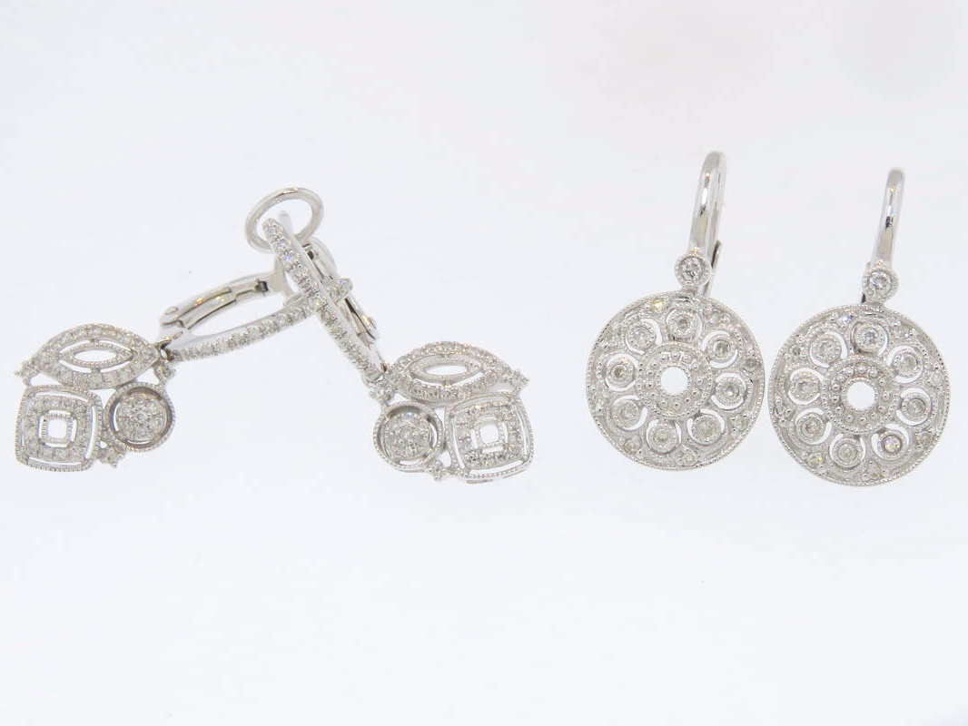 Custom Design Jewelry Gold Diamond Earrings