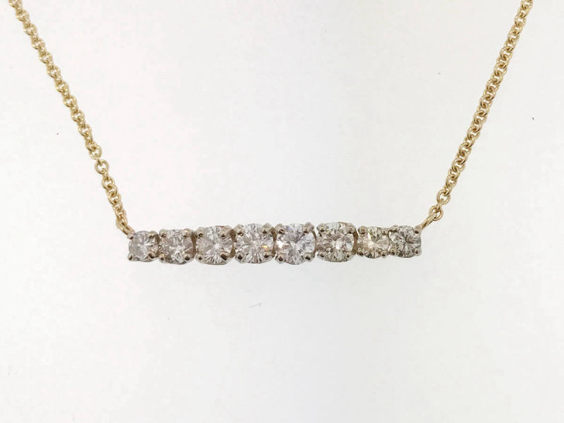 Custom Design Gold Diamond Necklace